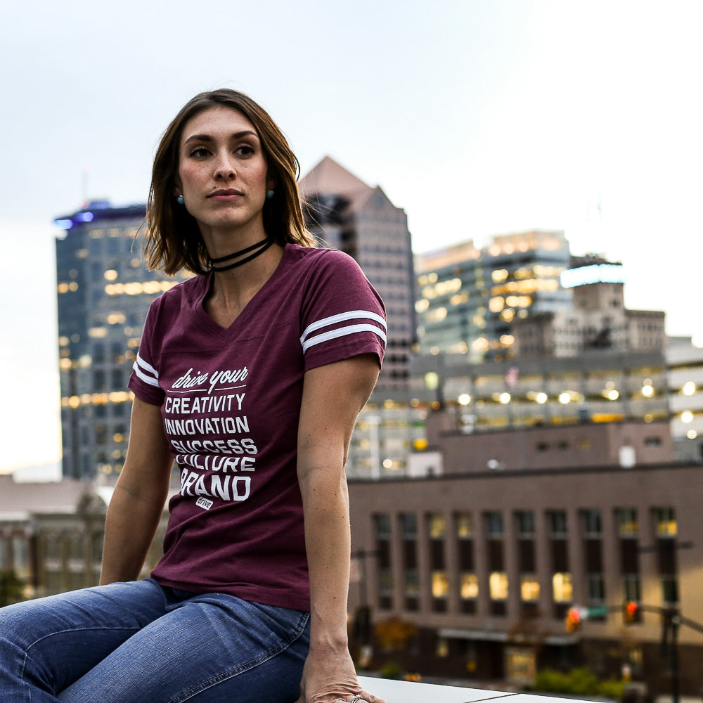 Vintage Striped Tee -Ladies