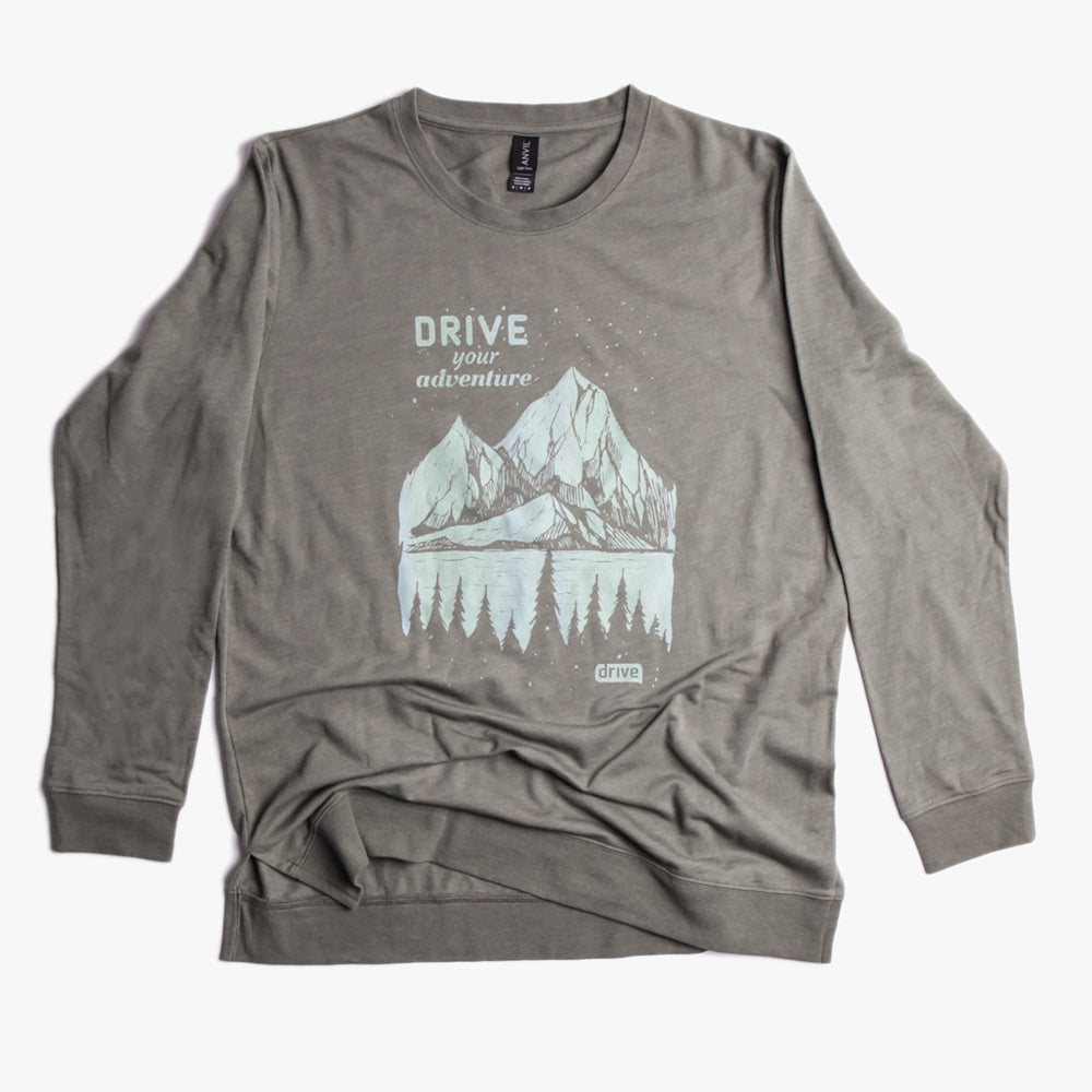 Drive Your Adventure Anvil - Unisex Lightweight Terry Sweatshirt