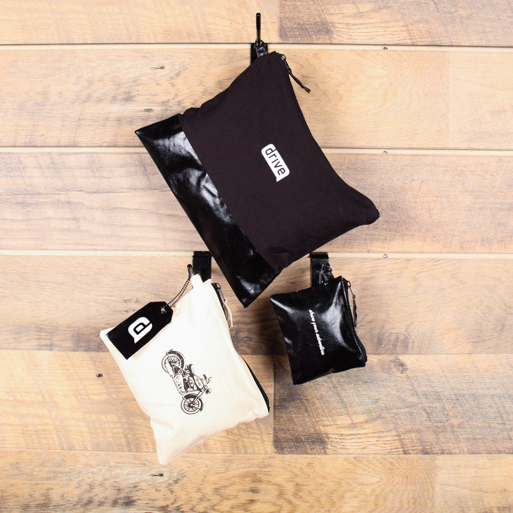 Avery Cotton Zippered 3 Piece Pouch Set