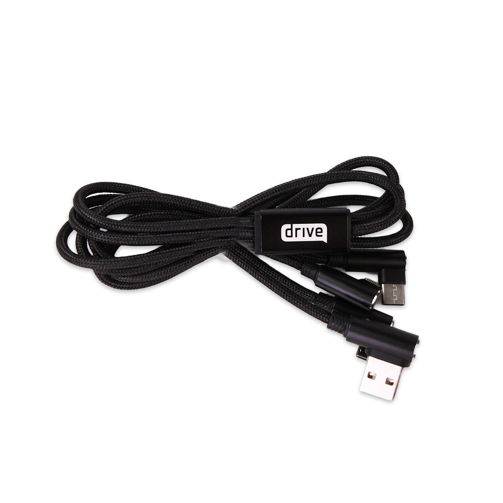Paramount 3-in-1 Fabric Charging Cable