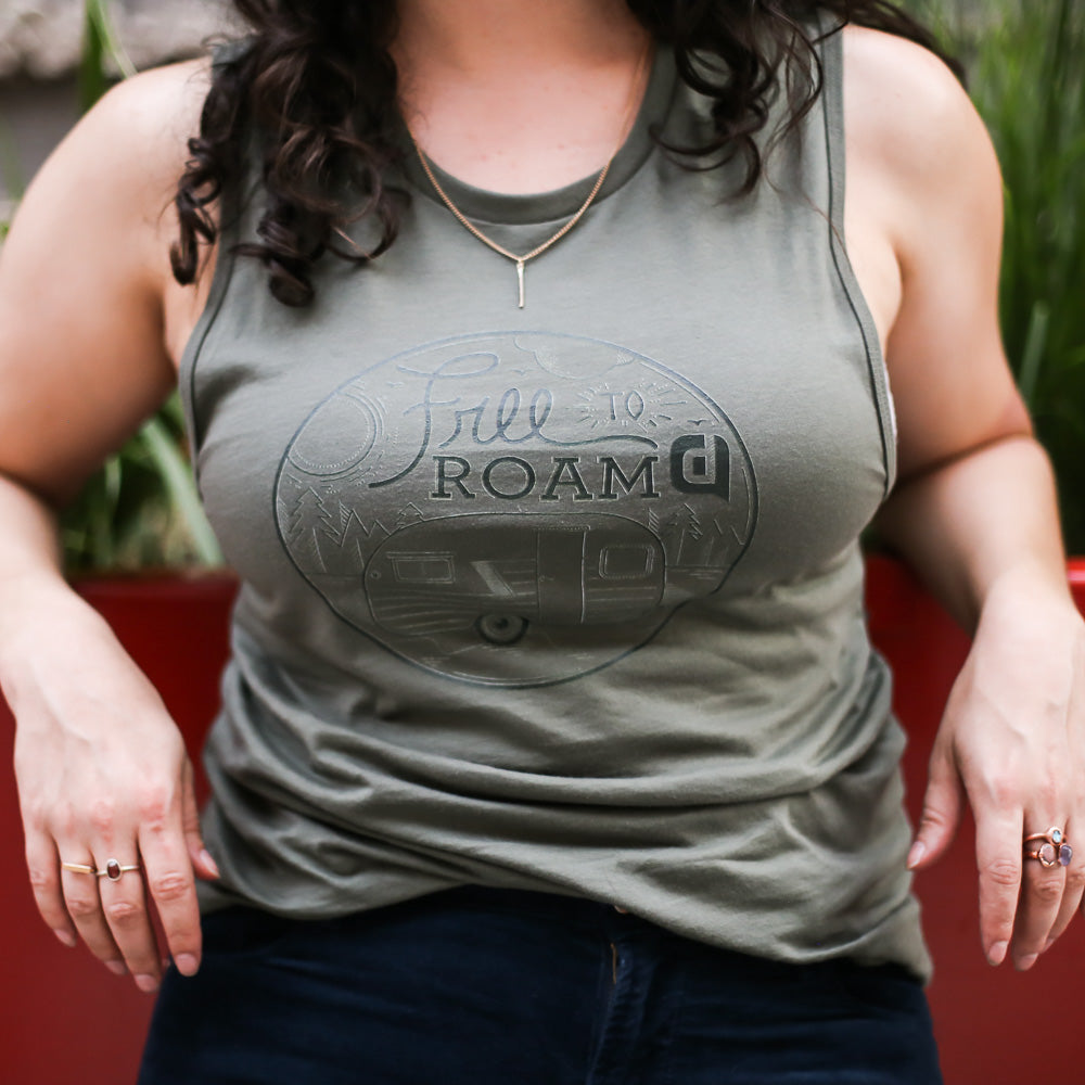 Free To Roam Women’s Jersey Muscle Tank