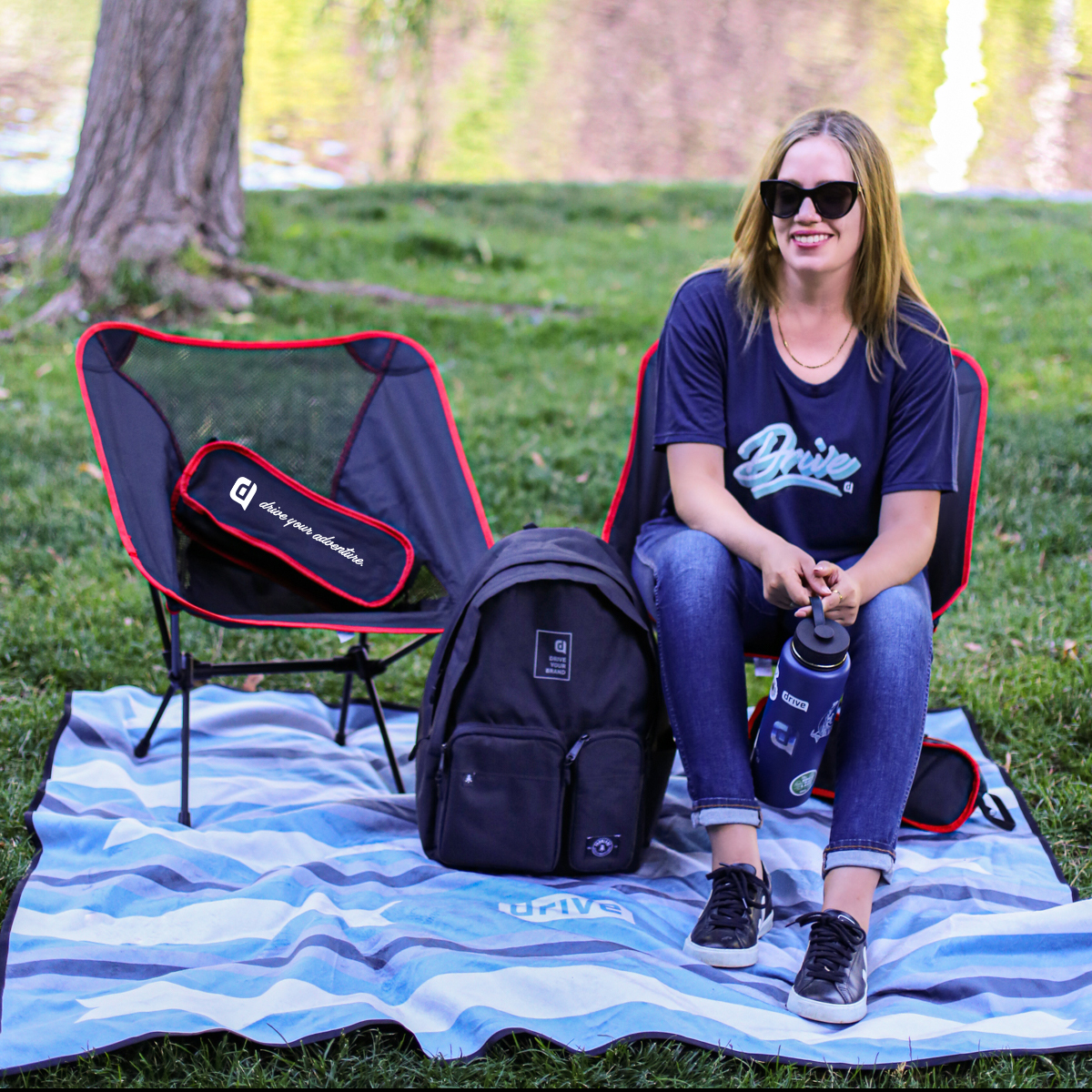 Water Repellent Microfiber Picnic Blanket