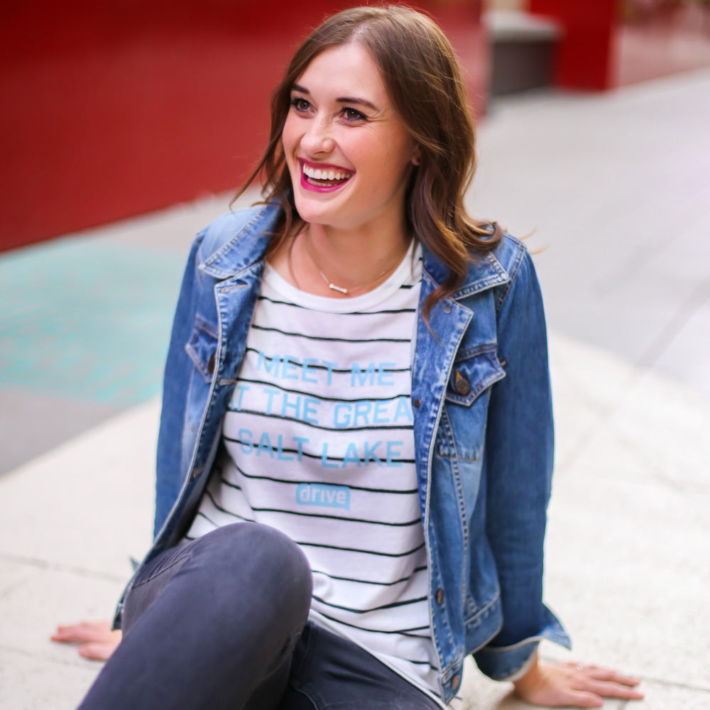 Meet Me At The Great Salt Lake Alternative - Women's Eco-Jersey Ideal Tee