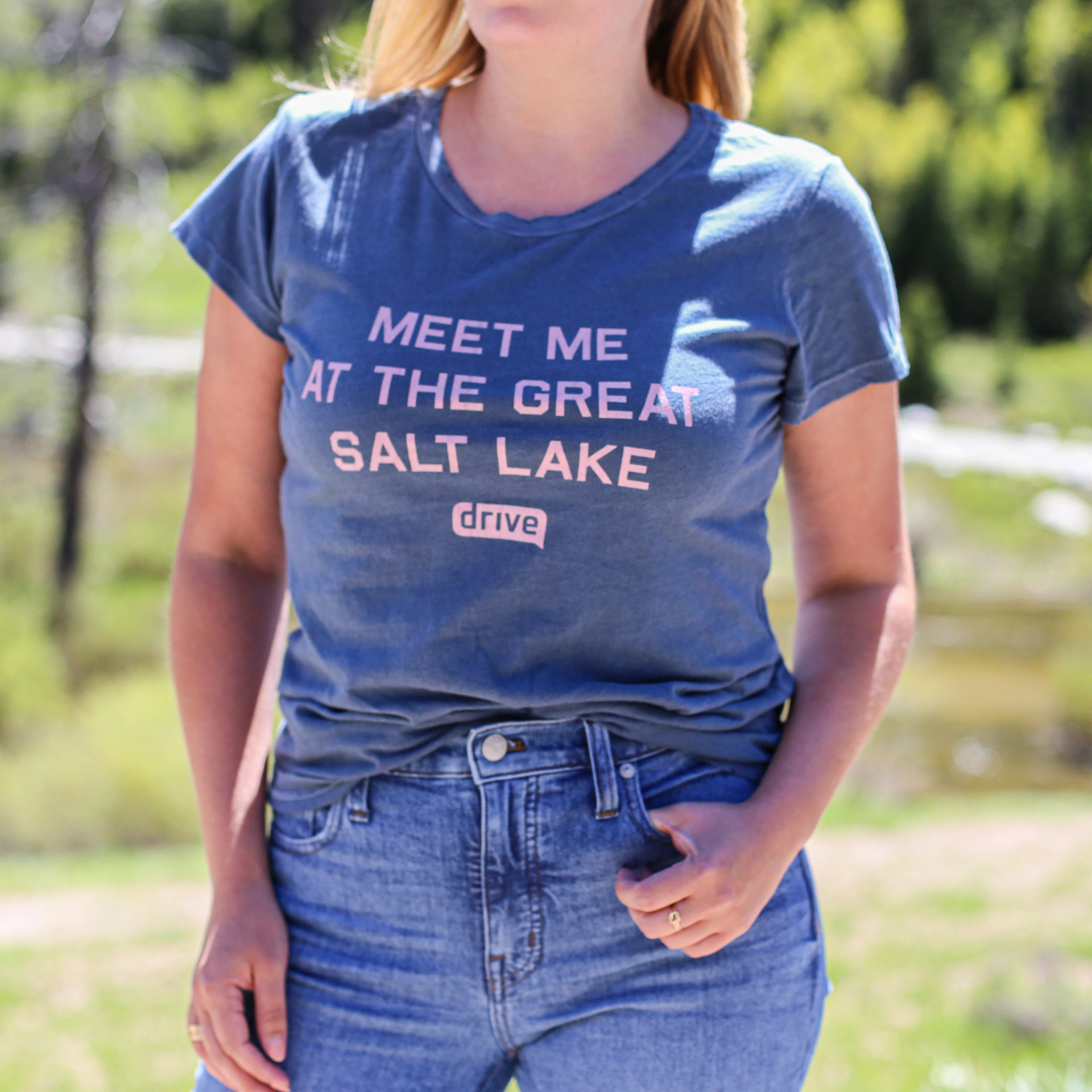 Meet Me At The Great Salt Lake Bella + Canvas - Women’s Relaxed Jersey Short Sleeve Tee