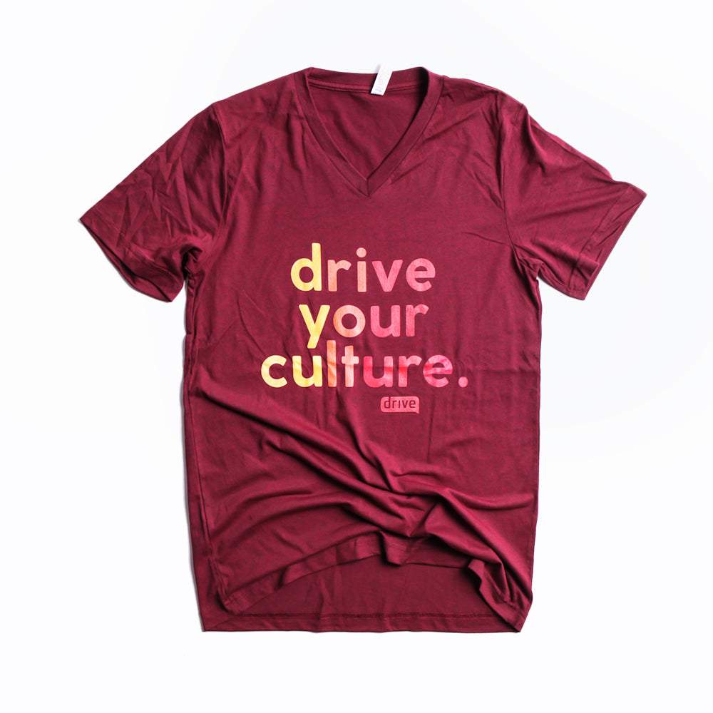 Drive Your Culture Ombre' Bella + Canvas - Unisex Jersey Short Sleeve V-Neck Tee